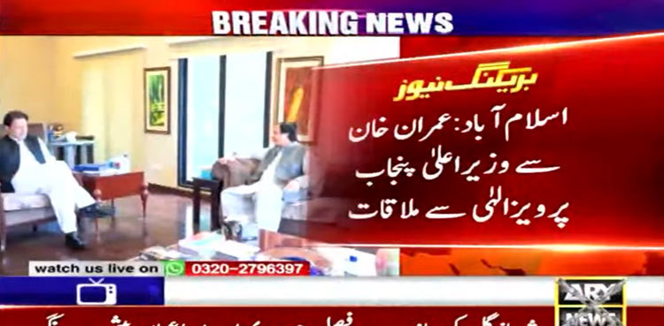 Imran Khan, CM Pervaiz Elahi discuss political situation