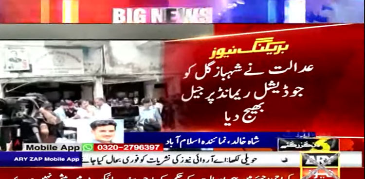 Shahbaz Gill sent to jail on judicial remand