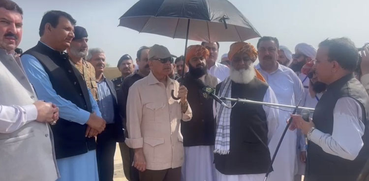 PM Shehbaz Sharif visits flood-affected areas of KP