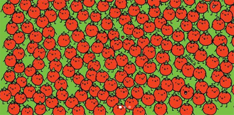 Viral brain-teaser challenges netizens to spot apples among tomatoes