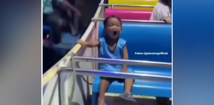 Boy yawns as adults scream during roller coaster ride, video goes viral