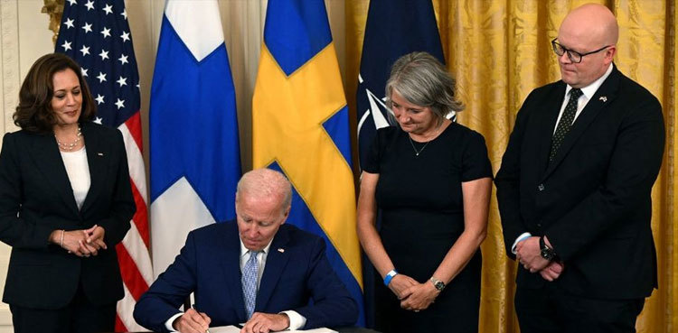 Joe Biden signs ratification of Finland, Sweden NATO bids