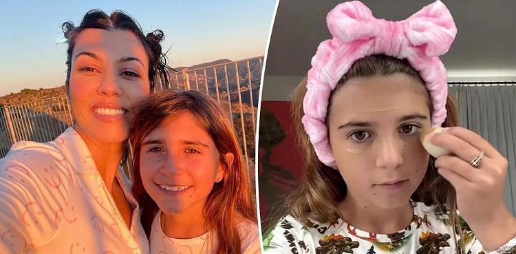 Kourtney Kardashian receives flak for daughter's makeup tutorial