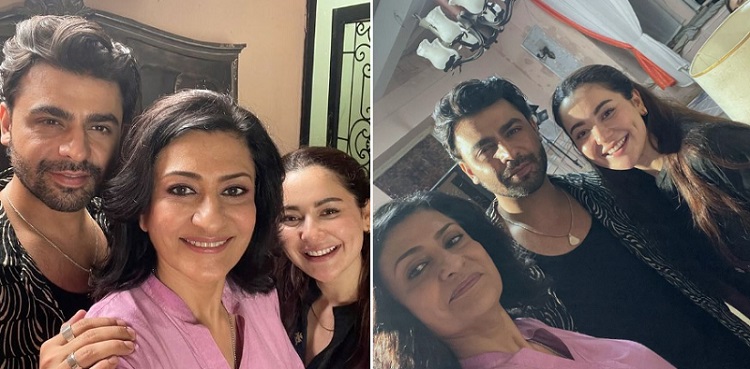 Mere Humsafar: Taijaan strikes a pose with Hala, Hamza