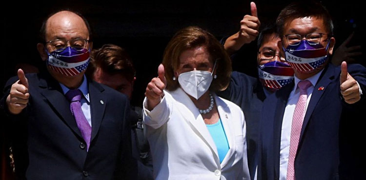 Nancy Pelosi addresses Taiwan parliament in visit condemned by China