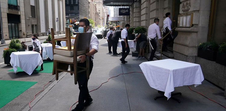 Restaurants are hiring fewer cashiers, chefs and wait staff