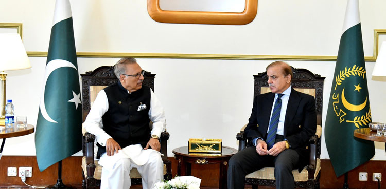 PM Shehbaz, President Alvi discuss political situation
