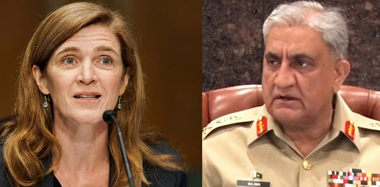 USAID Administrator Samantha Power calls on COAS Bajwa