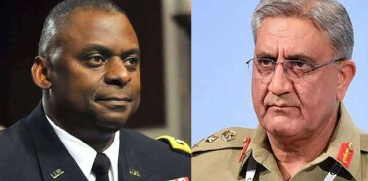 COAS Qamar Bajwa has telephonic conversation with US Secretary of Defence