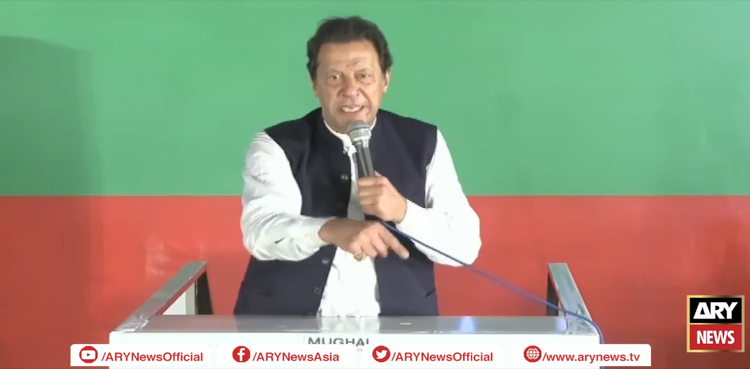 Chakwal: Imran Khan slams Shehbaz, Bilawal over foreign visits amid flood disasters