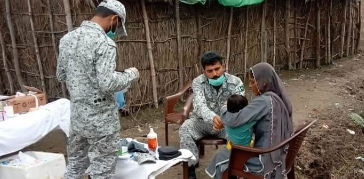 Pakistan Navy, Air force continue rescue, relief operations in flood-hit areas