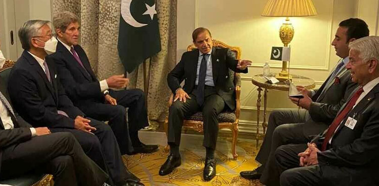 PM Shehbaz Sharif discuses climate change with John Kerry, Donald Lu