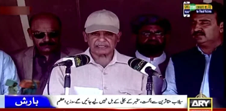 Prime Minister Shehbaz Sharif waives off flood affectees' electric bills