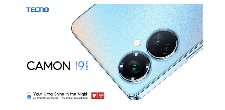 TECNO Launched Camon 19 Pro in Pakistan with 64MP Bright Night Portrait camera with RGBW Technology and 0.98mm Slimmest Bezel
