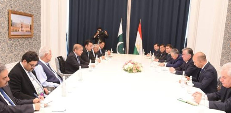 PM Shehbaz Sharif, Tajik president discuss bilateral issues