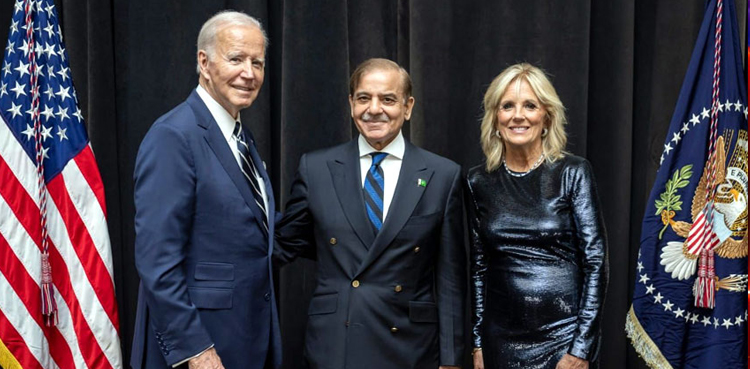 PM Shehbaz Sharif meets US President, lauds flood relief efforts