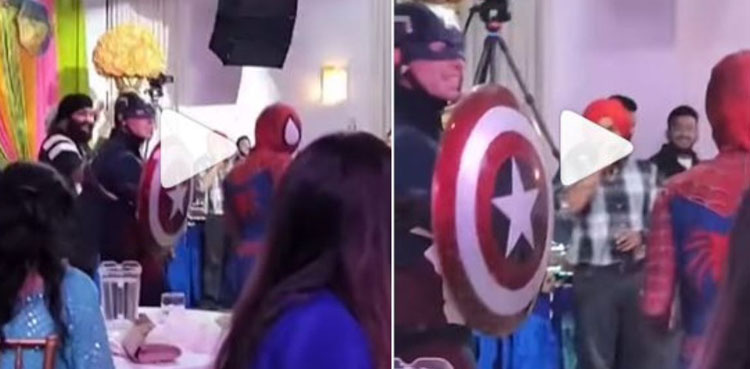 Viral video: Spider-Man, Captain America dance at wedding