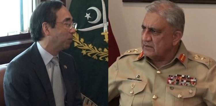 Japan envoy meets COAS Bajwa, expresses grief over flood devastation