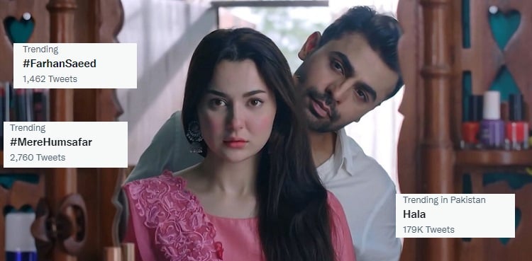 'Mere Humsafar' stars Farhan Saeed, Hania Aamir top the trends