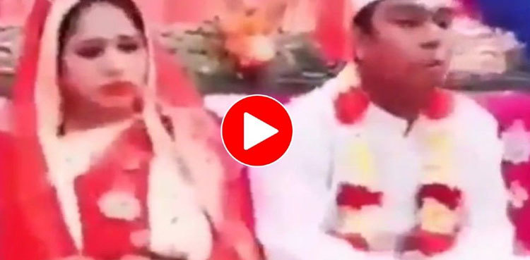 Viral: Groom eats rasgullas not-stop on stage as bride looks on