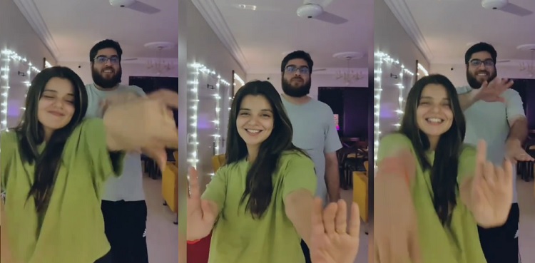 Watch: Srha Asghar, husband's victory dance for Pakistan