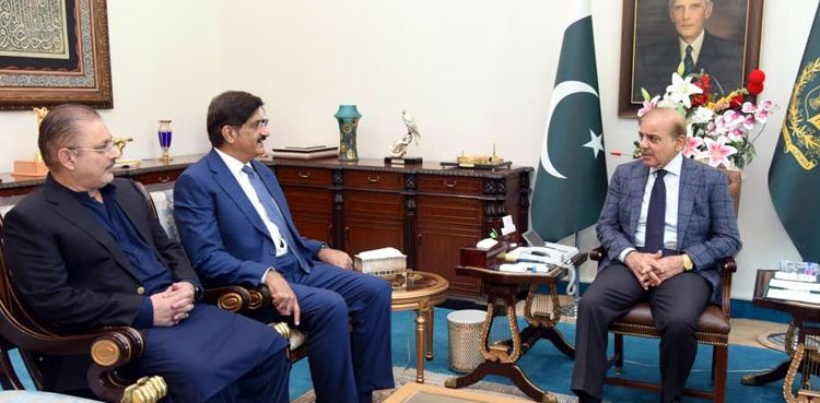 PM Shehbaz Sharif, CM Murad discuss KCR project