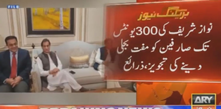 Nawaz Sharif suggests free electricity for households consuming up to 300 units