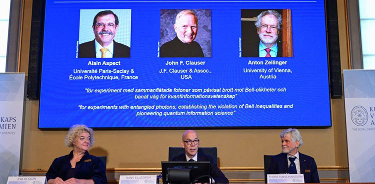 Nobel Prize in Physics won by French, U.S., Austrian scientists