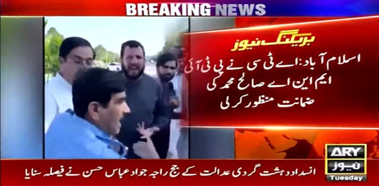 PTI MNA Saleh Muhammad granted bail in terrorism case