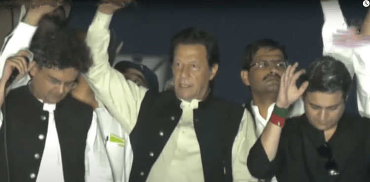 Second day of PTI long march comes to an end in Ferozwala