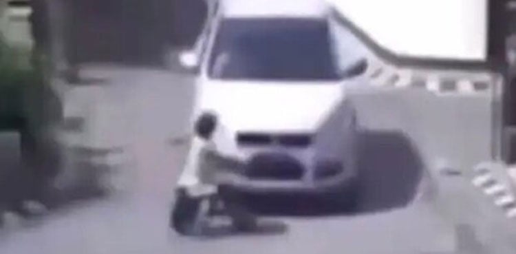 Girl miraculously survives horrific accident, video goes viral