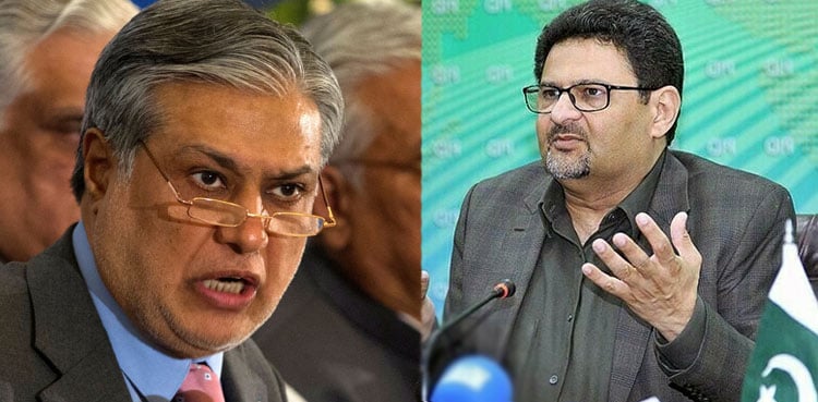 Ishaq Dar slams Miftah Ismail for questioning his competence