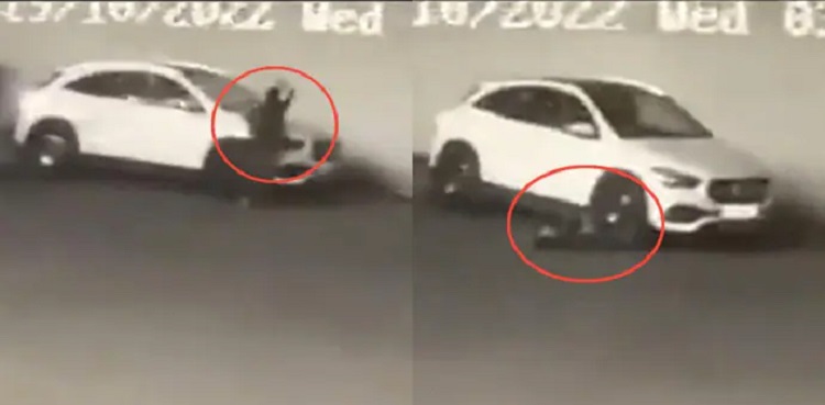 Indian filmmaker rams car into his wife - Video