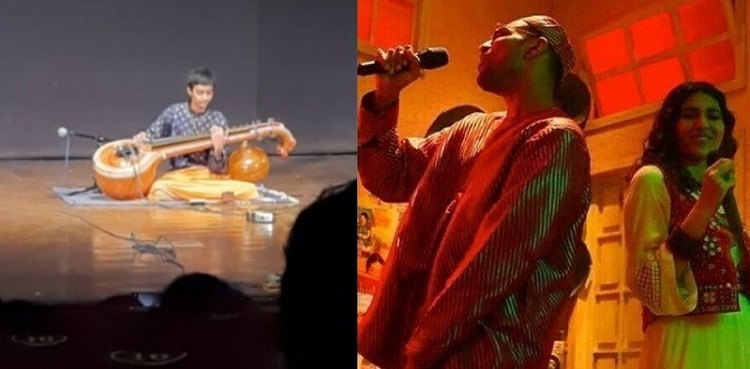 Viral video: College boy plays 'Pasoori' on Veena; crowd goes wild