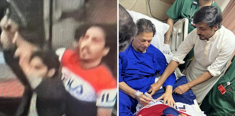 Ibtisam Hassan who foiled gun attack during PTI long march meets Imran Khan
