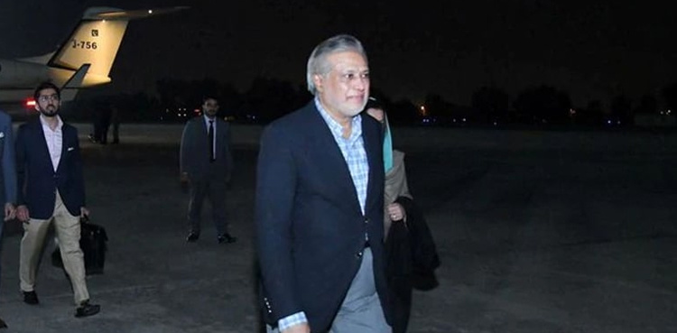 Finance Minister Ishaq Dar leaves for Dubai