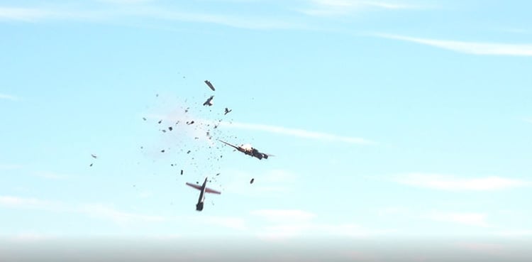 Two WWII planes collide at Dallas air show