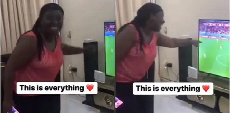 Viral video: Woman overjoyed watching her son's FIFA World Cup debut
