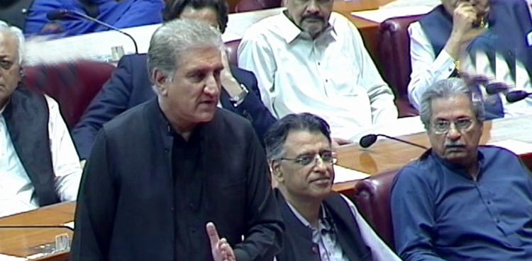 Shah Mahmood Qureshi writes to NA speaker to verify resignations
