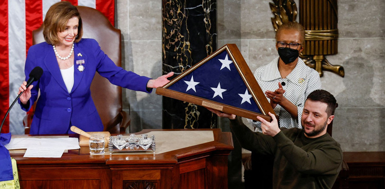 Ukraine's Zelenskiy tells US Congress aid is 'not charity', urges more support