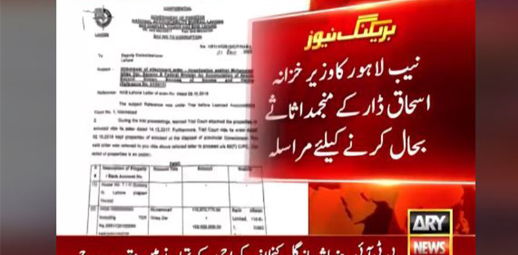 NAB green signals unfreezing of Ishaq Dar's assets