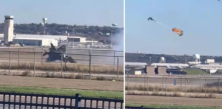 Fighter jet worth millions crashes during vertical landing, video goes viral