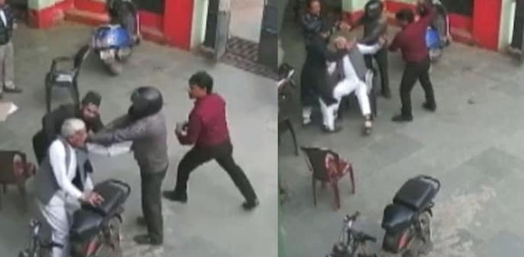 VIRAL CCTV: Teachers thrash senior after coming late to college