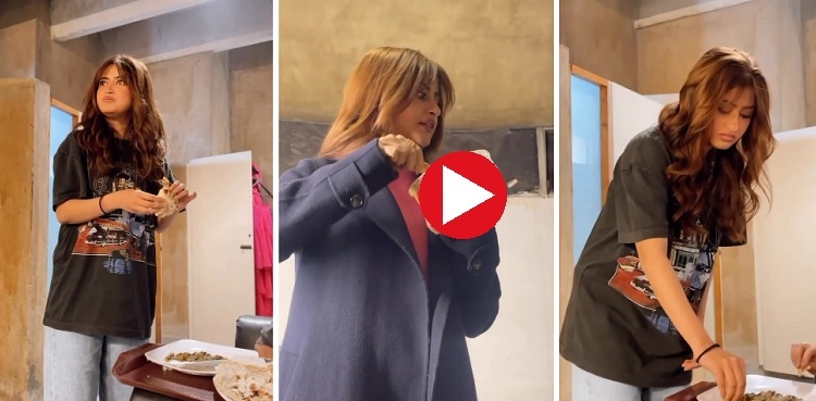 Viral Video: Sajal Aly is a true foodie on the sets