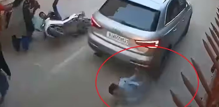 VIRAL: Audi Runs Over Security Guard During Fight