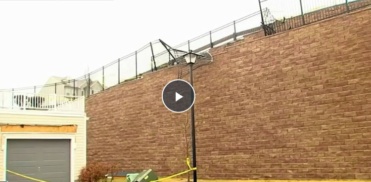 VIRAL: Stolen car falls onto home in US