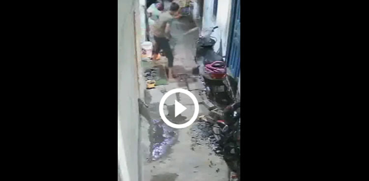 Man mercilessly thrashes aunt with wooden stick