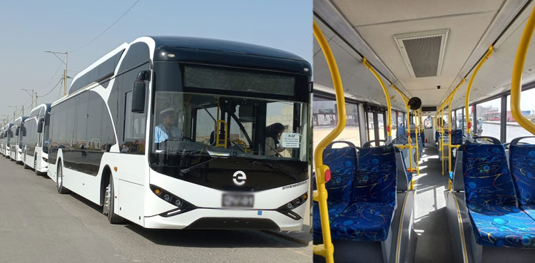 Pakistan's first electric bus service hit Karachi roads