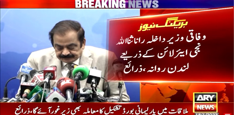 Rana Sanaullah leaves for London on Nawaz Sharif’s call