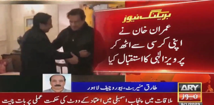 CM Pervaiz Elahi meets Imran Khan, discuss Punjab’s political situation